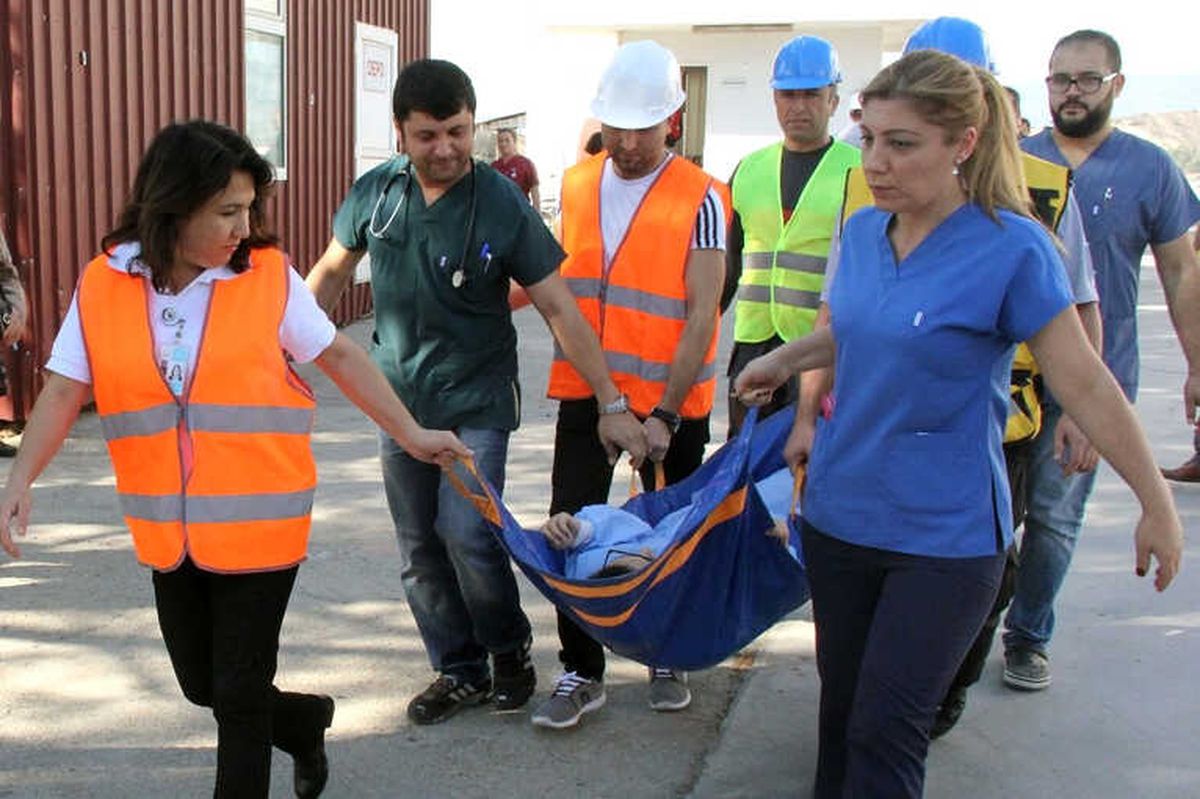 75. Yıl Milas Devlet Hastanesi'nde Yangın Tatbikatı