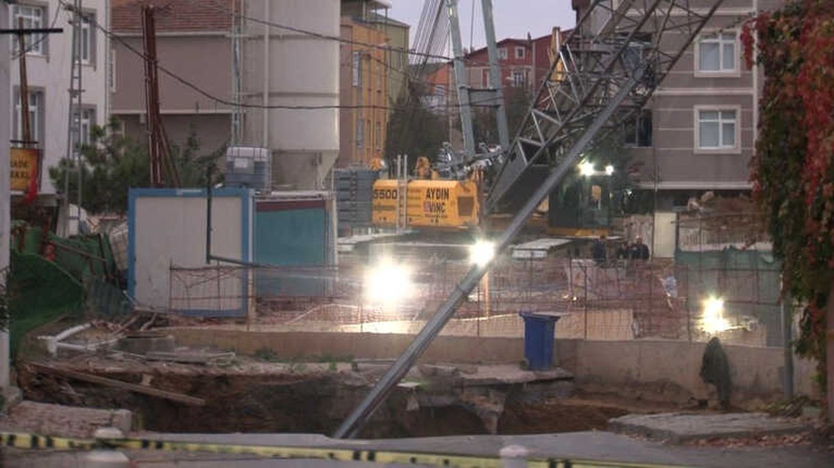 Ümraniye'de Çöken Metro İnşaatında 1 Kişinin Yeri Tespit Edildi