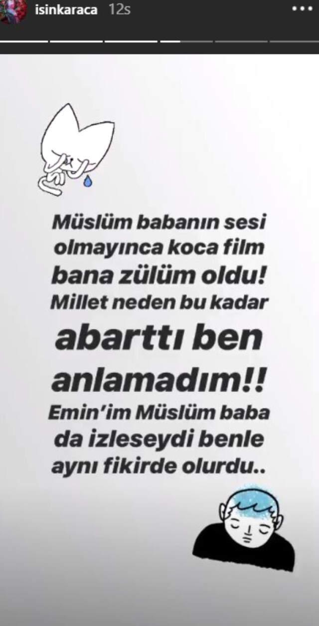 Işın Karaca'dan 2 Milyon Kişinin İzlediği 'Müslüm' Filmine Tepki: İzlemek Zulüm Oldu
