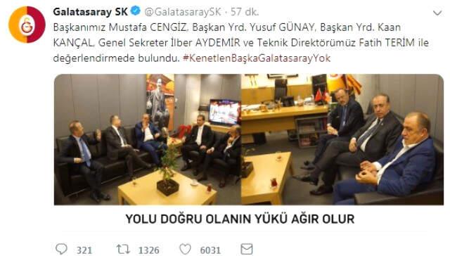 Galatasaray Kulübü'nden Dikkat Çeken Paylaşım: Yolu Doğru Olanın Yükü Ağır Olur