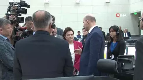 Bakan Soylu 112 Acil Çağrı Merkez Müdürlüğü'nü İnceledi
