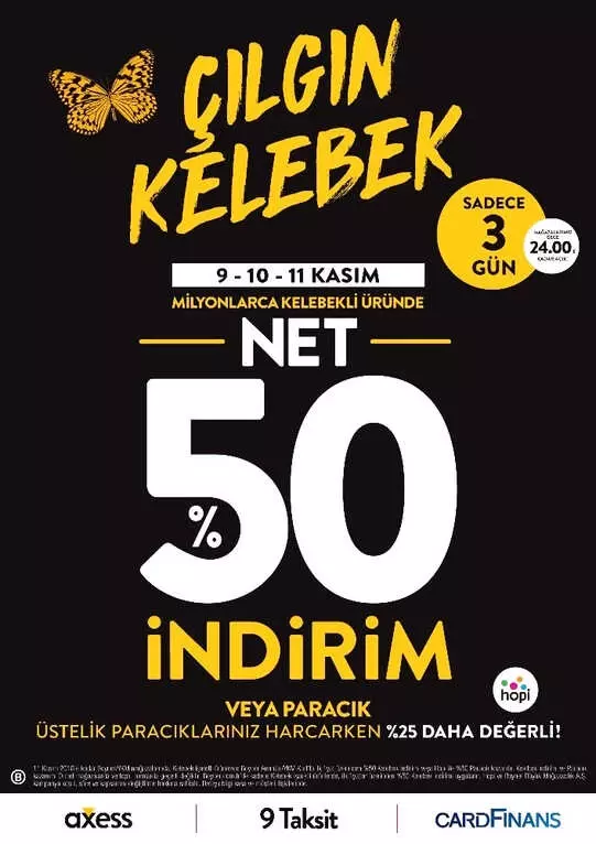 Boyner'in 'Çılgın Kelebek' Alışveriş Şenliği Başlıyor
