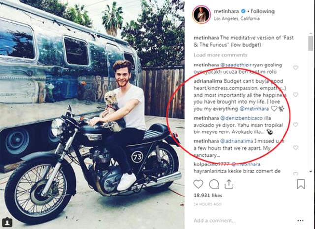 Metin Hara ve Adriana Lima, Sosyal Medya Mesajlarıyla Çok Konuşuldu