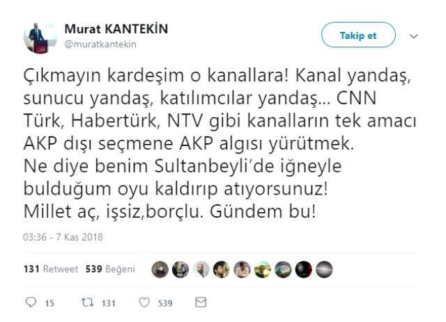 CHP Sultanbeyli İlçe Başkanı'ndan 'Ezan Türkçe Okutulmalı' Diyen Öztürk Yılmaz'a Sert Sözler