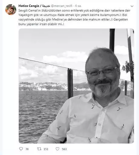 Hatice Cengiz: Cemal'i Son Arzusundan Mahrum Ettiler