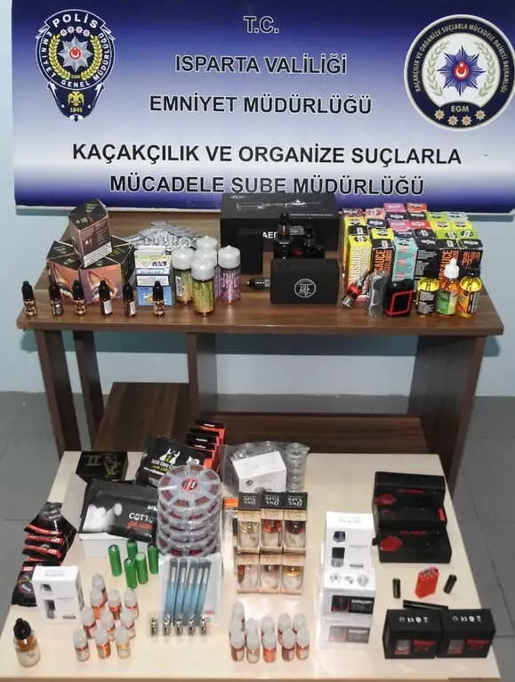 Isparta'da Kaçak Elektronik Sigara Operasyonu