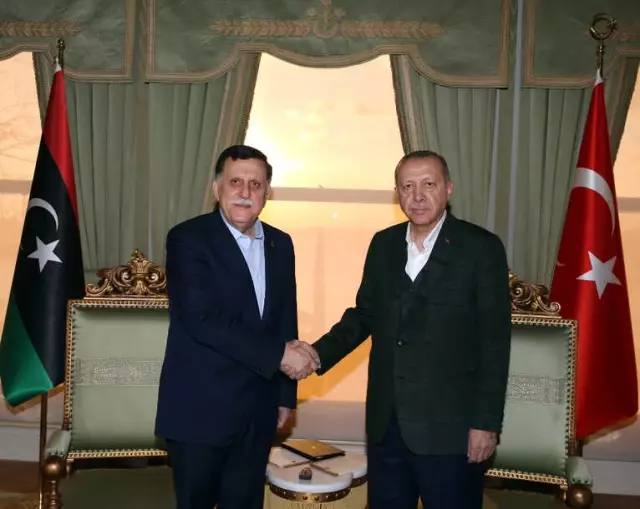 Libya Başkanlık Konseyi Başkanı Al-Sarraj'ı Kabul Etti
