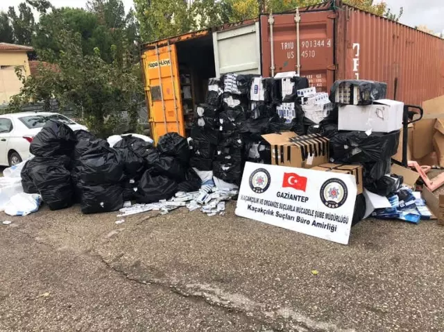 Gaziantep'te Kaçak Sigara Operasyonu: 6 Gözaltı