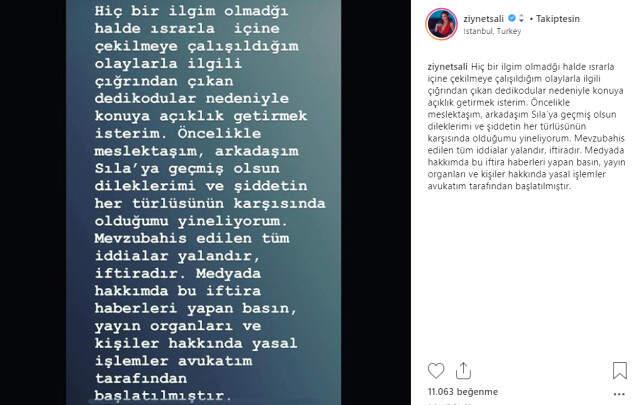Şarkıcı Ziynet Sali Hakkında Çıkan Şiddet Haberlerine Sosyal Medya Hesabından Tepki Gösterdi