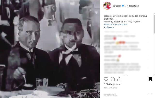 Ünlü İsimler Paylaşımlarıyla Atatürk'ü Andı