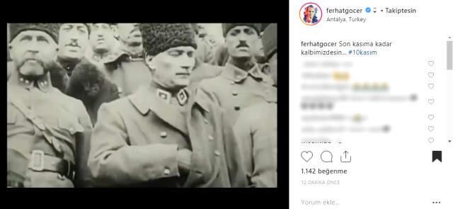 Ünlü İsimler Paylaşımlarıyla Atatürk'ü Andı
