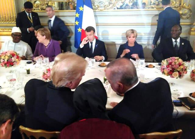 Son Dakika! Cumhurbaşkanı Erdoğan, Paris'te ABD Başkanı Trump ile Görüştü image