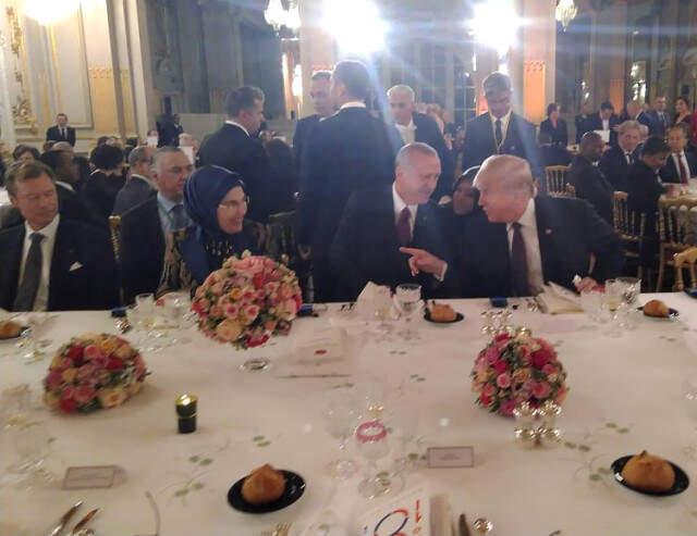 Son Dakika! Cumhurbaşkanı Erdoğan, Paris'te ABD Başkanı Trump ile Görüştü image