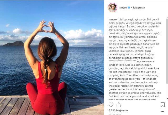 Irmak Ünal'dan Mustafa Sandal'a 'Aşk' Göndermesi