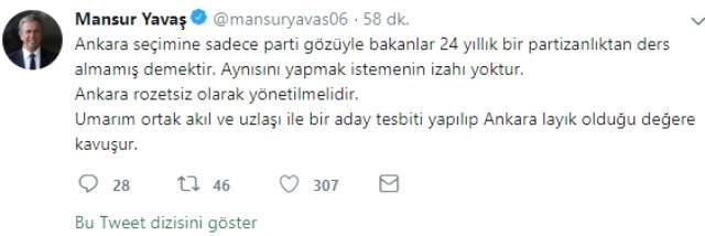 Mansur Yavaş'tan 'Adaylık' İddialarına Açıklama: Ankara Rozetsiz Yönetilmelidir