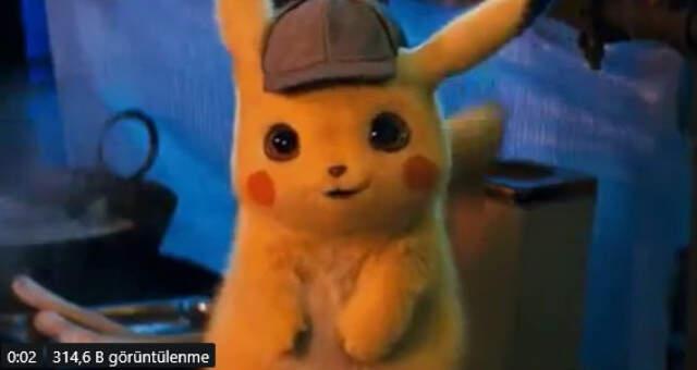 Fenomen Çizgi Film Pokémon'lar'ın Filmi 'Dedektif Pikachu' Sosyal Medyaya Damga Vurdu