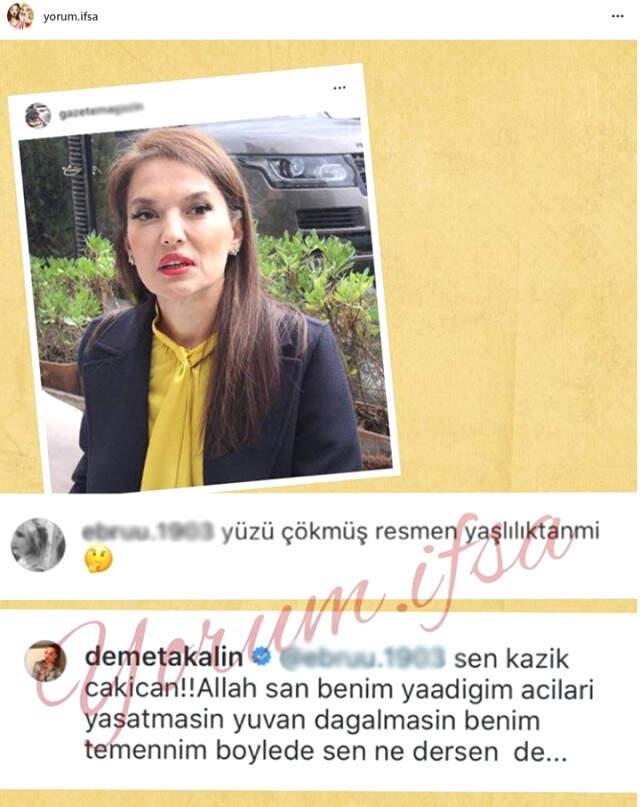 Demet Akalın'dan Çökmüş Yorumu Yapan Takipçisine: Yuvan Dağılmasın