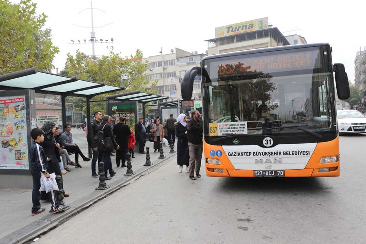 Gaziantep'te Aylık 12 Milyon Yolcu Taşınıyor