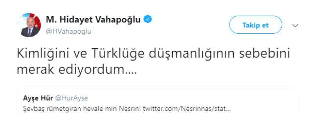 Kürtçe 'Seni Seviyorum' Yazan Ayşe Hür'e, MHP'li Yöneticiden Cevap Geldi