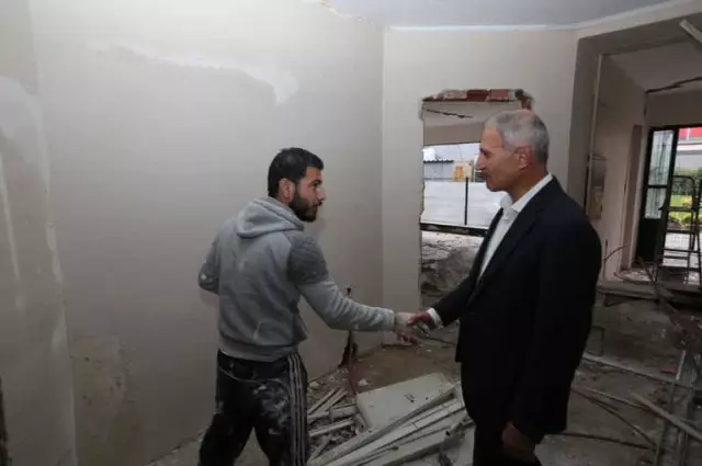 Başkan Dişli, Çalışmaları İnceledi Başkan Dişli, Çalışmaları İnceledi