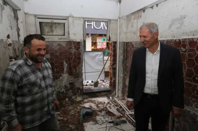 Başkan Dişli, Çalışmaları İnceledi Başkan Dişli, Çalışmaları İnceledi