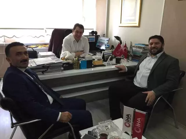 AK Parti Çat Aday Adayı Özkan Yıldırım İha'yı Ziyaret Etti