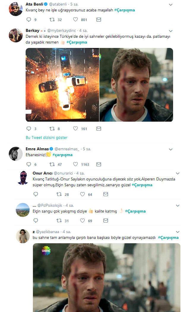 Çarpışma Dizisinin Kaza ve Patlama Sahneleri Sosyal Medya'da Olay Oldu. İşte Yapılan O Yorumlar!