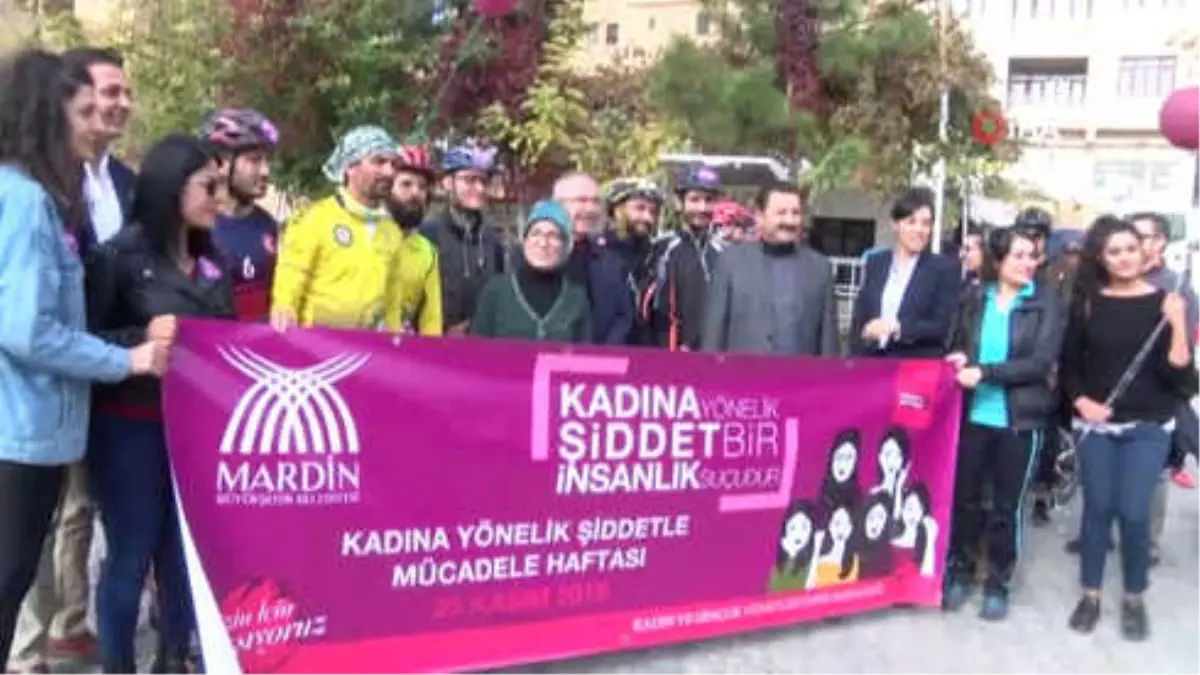 Mardin'de Kadına Şiddete Karşı Pedal Çevrildi