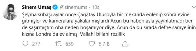 Şeyma Subaşı, Acun Ilıcalı ile Zeynep Ilıcalı'nın Boşanma Haberine Böyle Tepki Vermişti