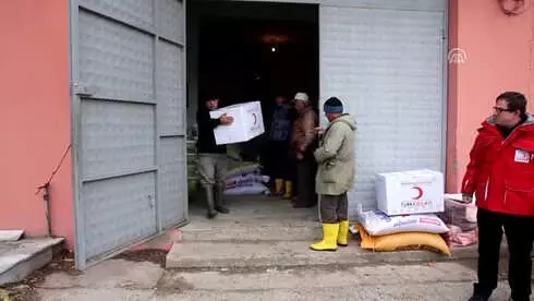 Türk Kızılay'ı Sel Mağdurlarına Yardım Etti - Edirne Türk Kızılay'ı Sel Mağdurlarına Yardım Etti - Edirne