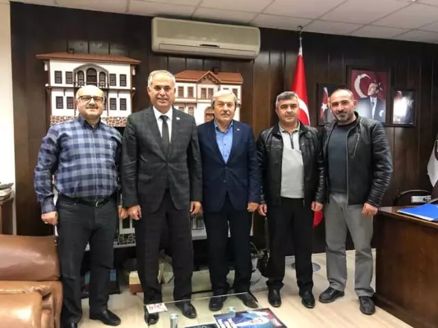 Başkan Yaman ile Başkan Şahin Bir Araya Geldi