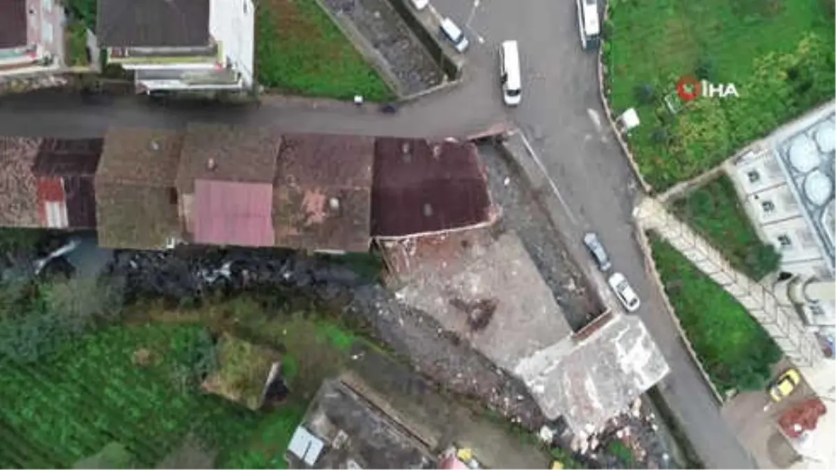 Rize'de Dere Yatağında Olduğu İçin Yıkılan Binalar Yerini Yeşil Alana Bırakacak