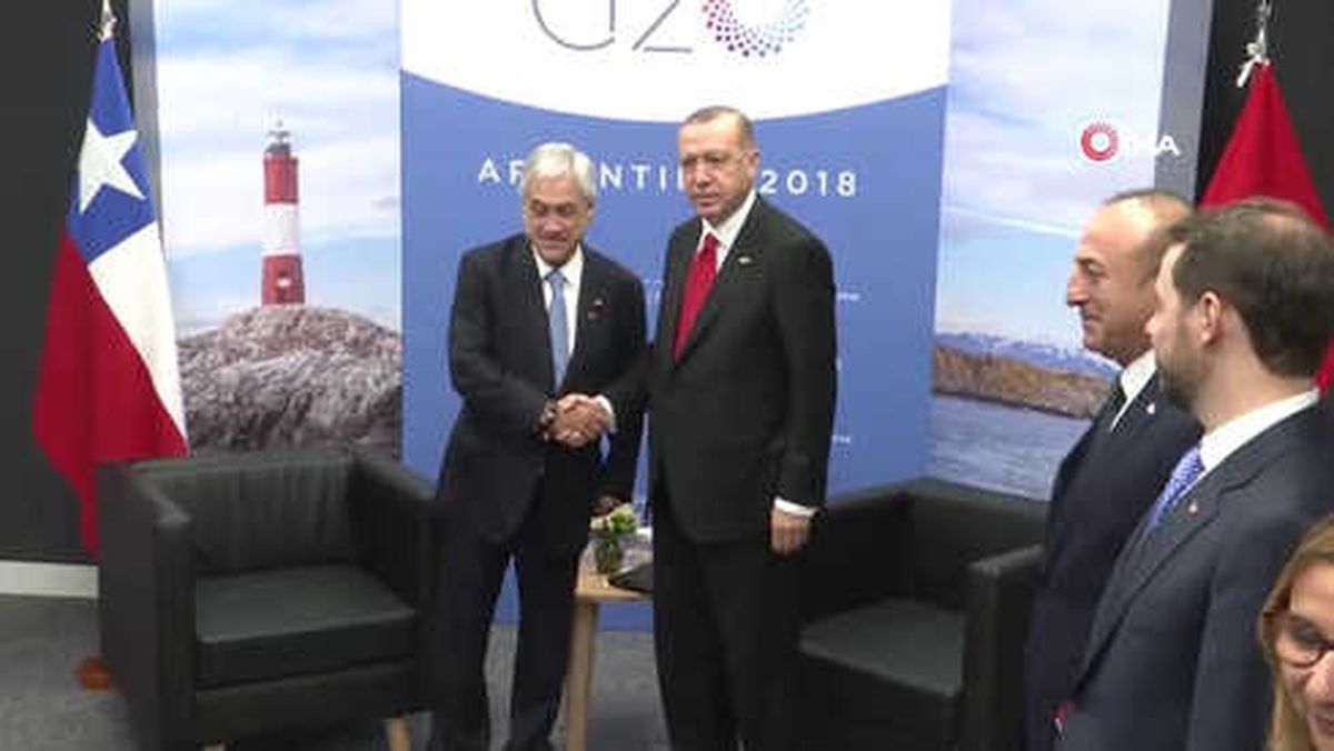 Cumhurbaşkanı Erdoğan, Şili Devlet Başkanı Pinera ile Görüştü