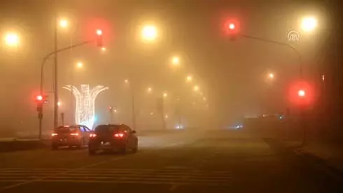 Ağrı'da Yoğun Sis Ağrı'da Yoğun Sis