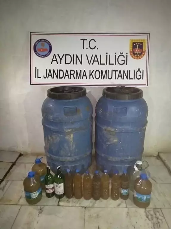 Aydın'da 390 Litre Kaçak İçki Ele Geçirildi