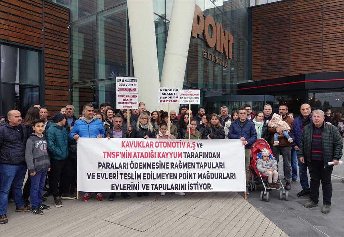 Kavuklar Grubu Mağdurları Eylem Yaptı