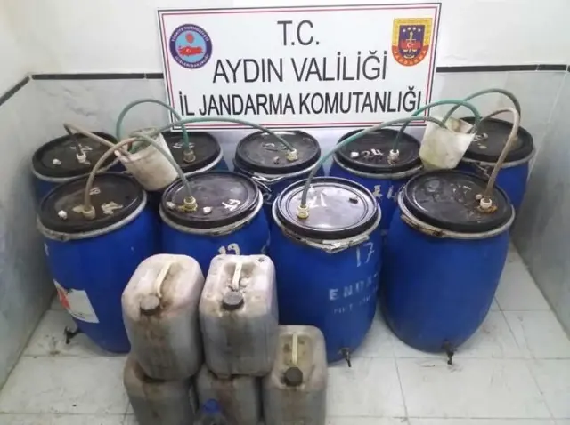 Aydın'da 1174 Litre Kaçak İçki Ele Geçirildi