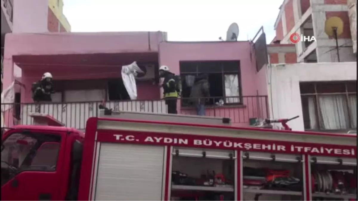Kuşadası�nda Bir Ev Tamamen Yandı 1 Yaralı Haberler