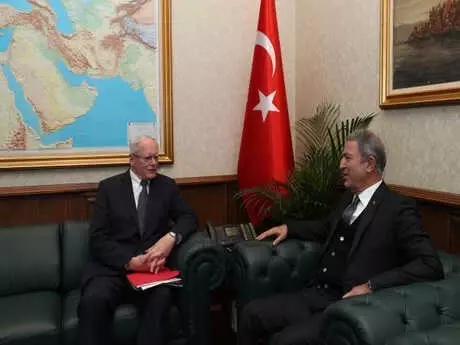 Bakan Akar, ABD'li Jeffrey ile Suriye'deki Gelişmeleri Görüştü