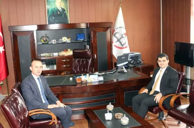 Eleşkirt Kaymakamı Sarı'dan Milli Eğitim Müdürü Tekin'e Ziyaret