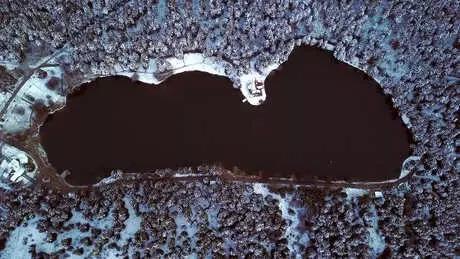 Gölcük Tabiat Parkı'nda Beyaz Güzellik