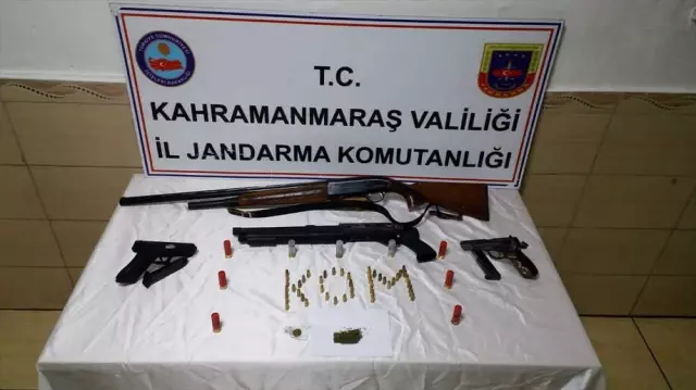 Kahramanmaraş'ta İş Yerinde Ruhsatsız Silah Ele Geçirildi