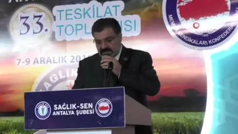 Sağlık-Sen 33. Teşkilat Toplantısı Antalya'da Başladı Sağlık-Sen 33. Teşkilat Toplantısı Antalya'da Başladı