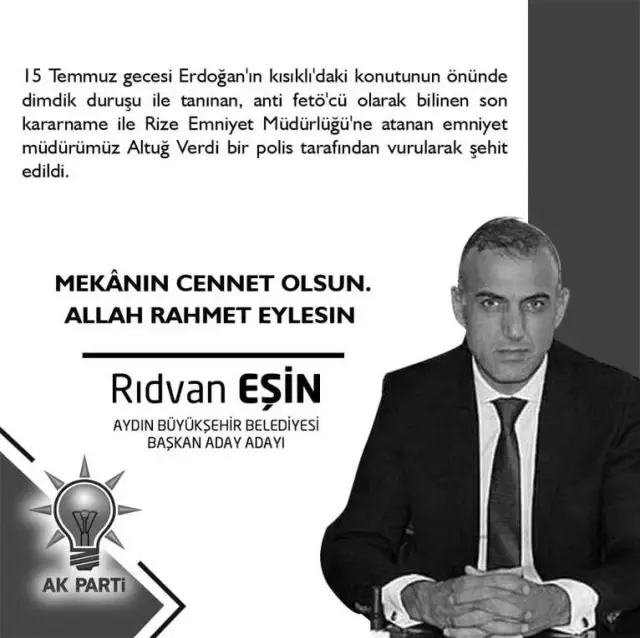 esin den sehit emniyet muduru icin