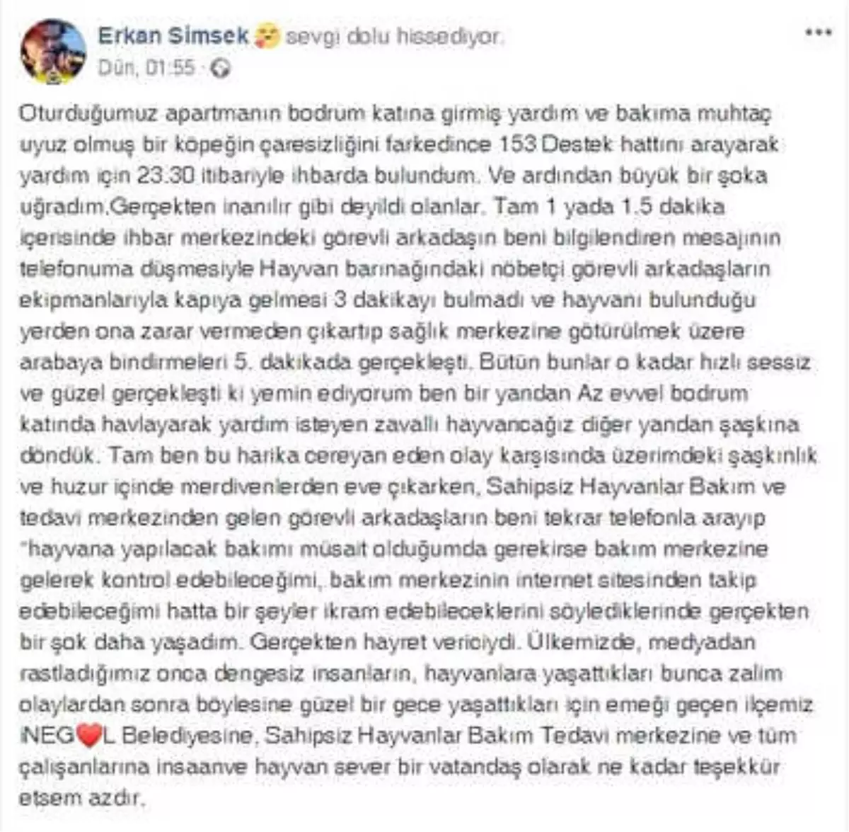Vatandaştan 'Çözüm Merkezi'ne Teşekkür