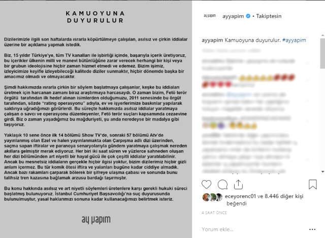 AY Yapım Nihat Genç Hakkında Suç Duyurusunda Bulundu