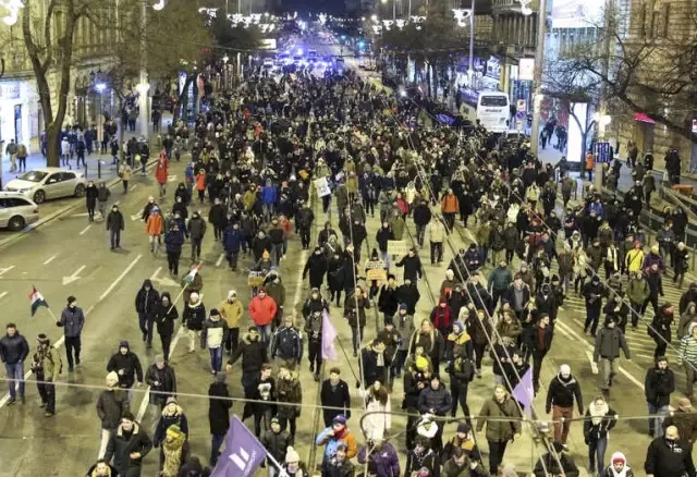 Macaristan'da 'Köle Yasası' Gösterileri Devam Ediyor Macaristan'da 'Köle Yasası' Gösterileri Devam Ediyor