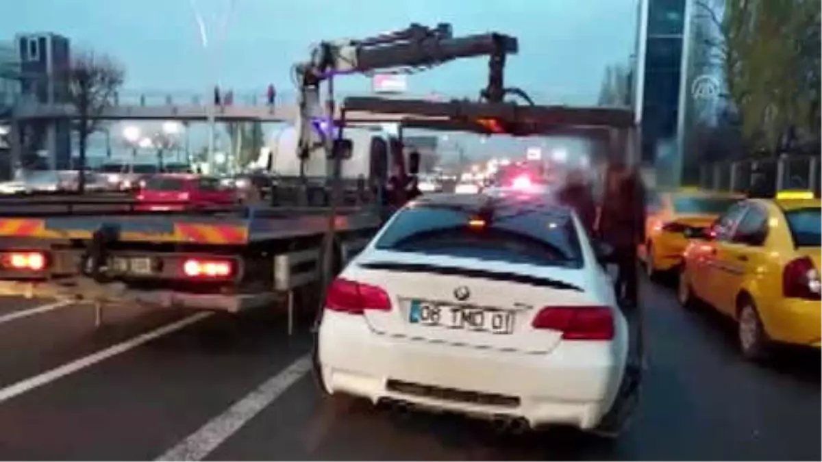 Başkentte drift yapan sürücüye ceza yağdı Başkentte drift yapan sürücüye ceza yağdı