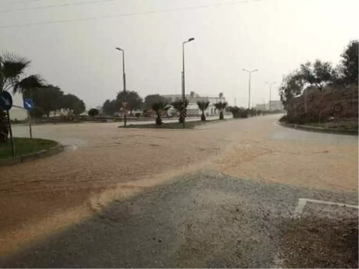 Bodrum'da Sağanak Etkili Oldu