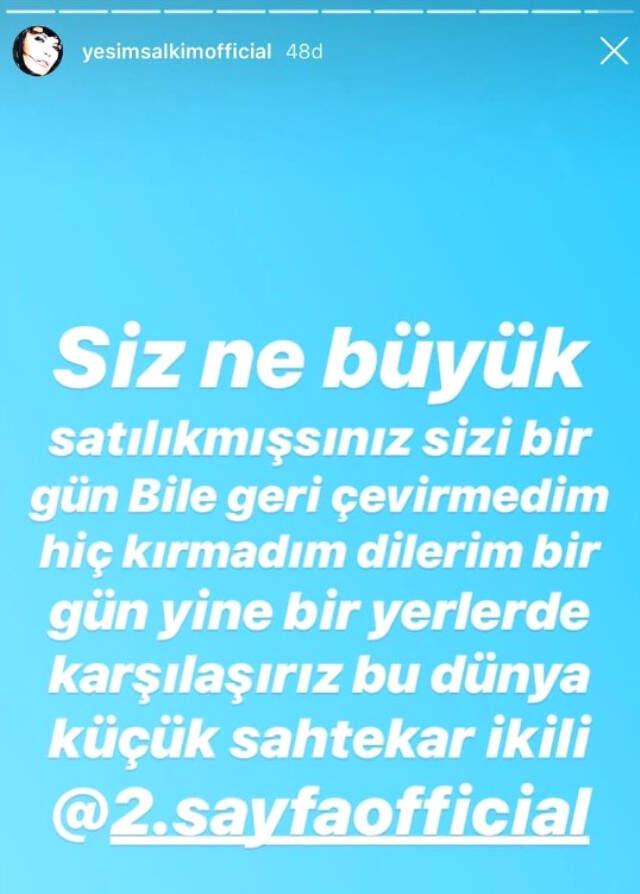 Yeşim Salkım, 2. Sayfa Programının Sunucularına Ateş Püskürdü: Küçük Sahtekar İkili